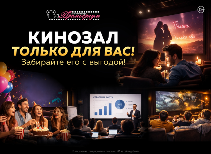 Скидка на аренду кинозала Скидка на аренду кинозала